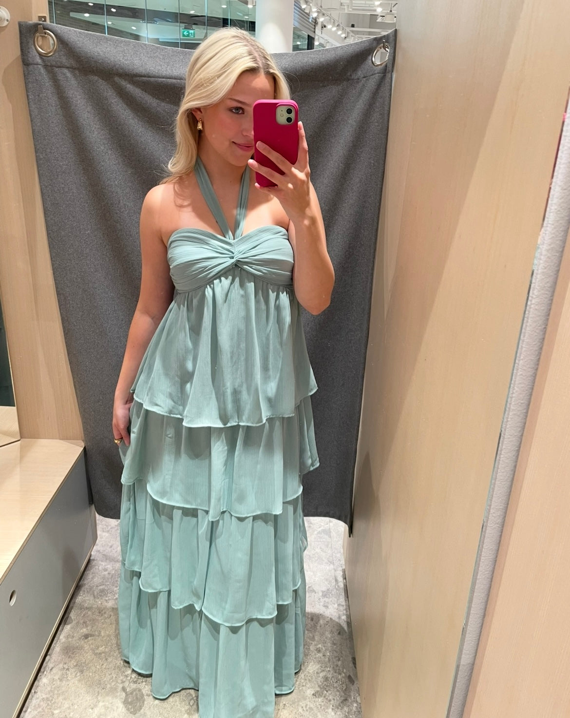 VILEA Long Dress - Blue Surf